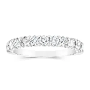 18ct White Gold Ring With 1 Carat Of Brilliant Cut  Claw Set Diamonds Shiels