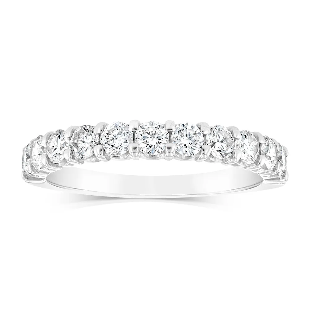 18ct White Gold Ring With 1 Carat Of Brilliant Cut  Claw Set Diamonds Shiels