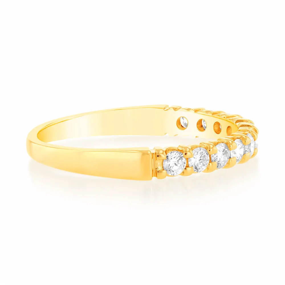 18ct Yellow Gold Ring With 3/8 Carats Of Diamonds Shiels