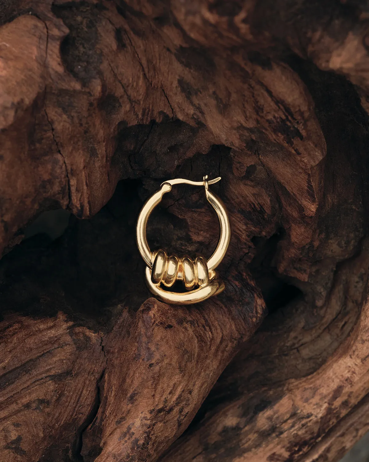 18k Gold Plated Always With You Hoops Bycharlotte