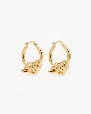 18k Gold Plated Always With You Hoops Bycharlotte