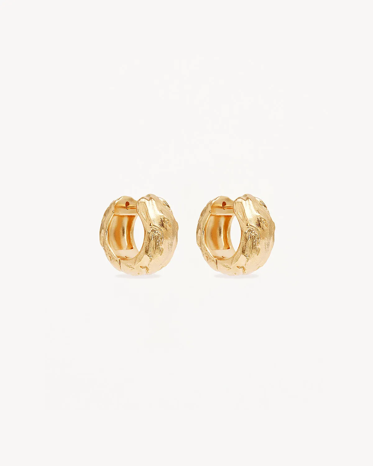 18k Gold Plated Drift Hoops Bycharlotte