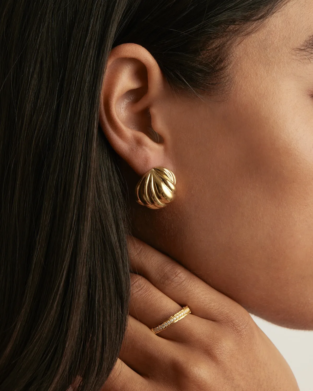 18k Gold Plated Ocean Dreaming Earrings Bycharlotte