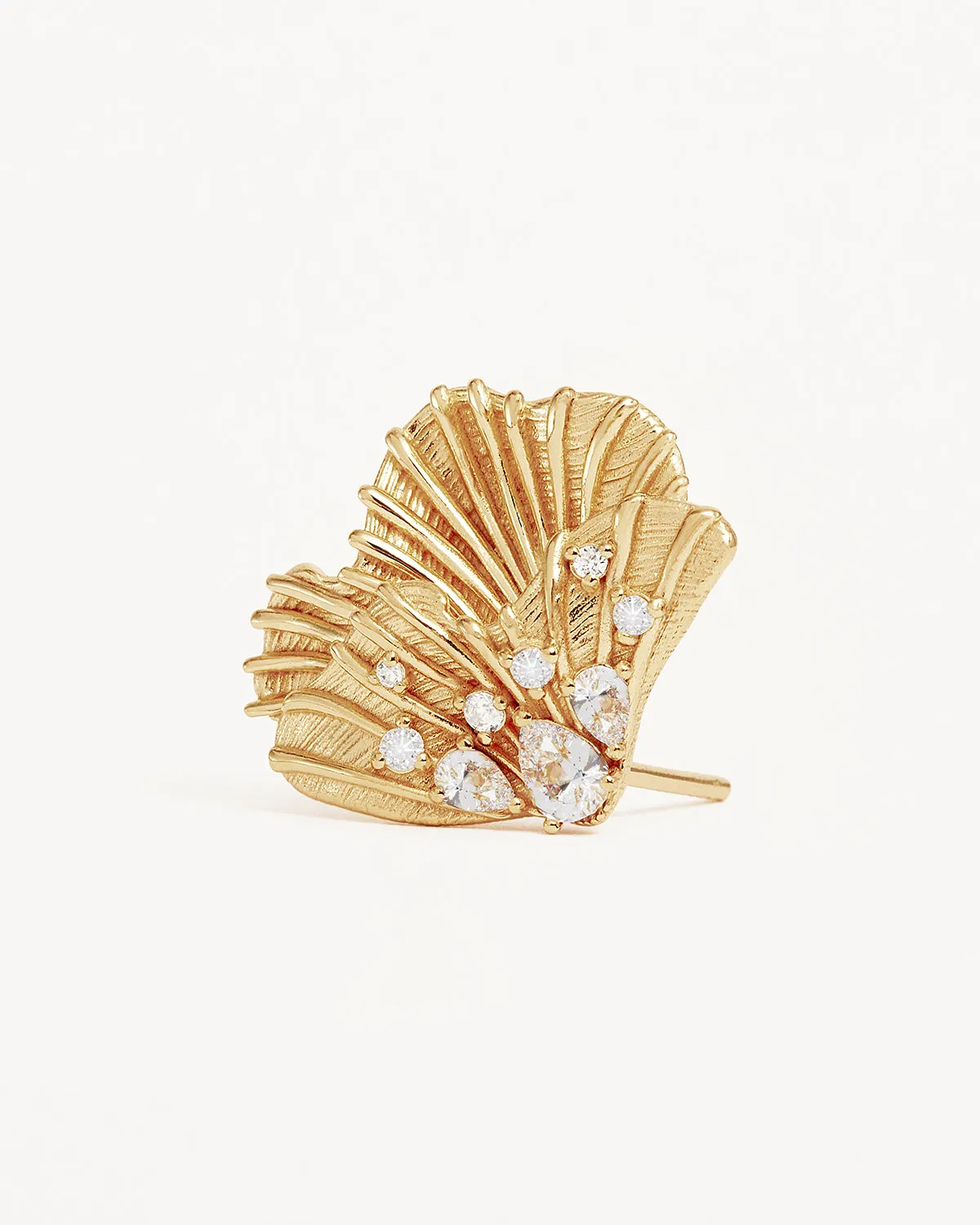18k Gold Plated Ocean Whisper Statement Earrings Bycharlotte