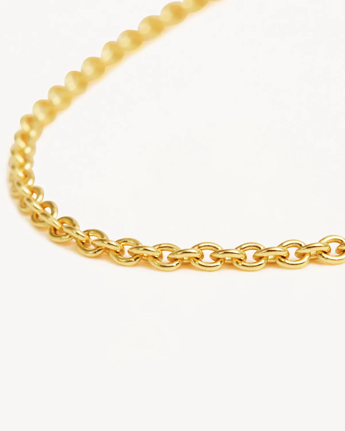 18k Gold Vermeil 18" Fine Rolo Chain Necklace Bycharlotte