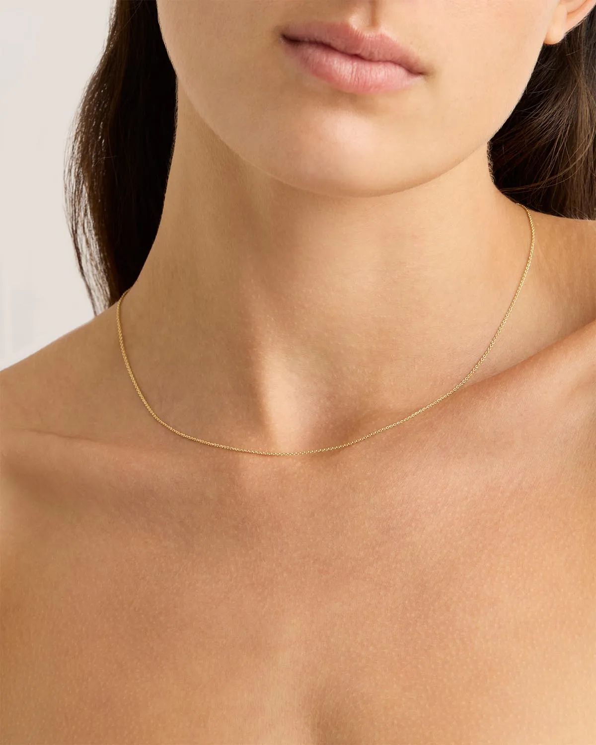 18k Gold Vermeil 18" Fine Rolo Chain Necklace Bycharlotte