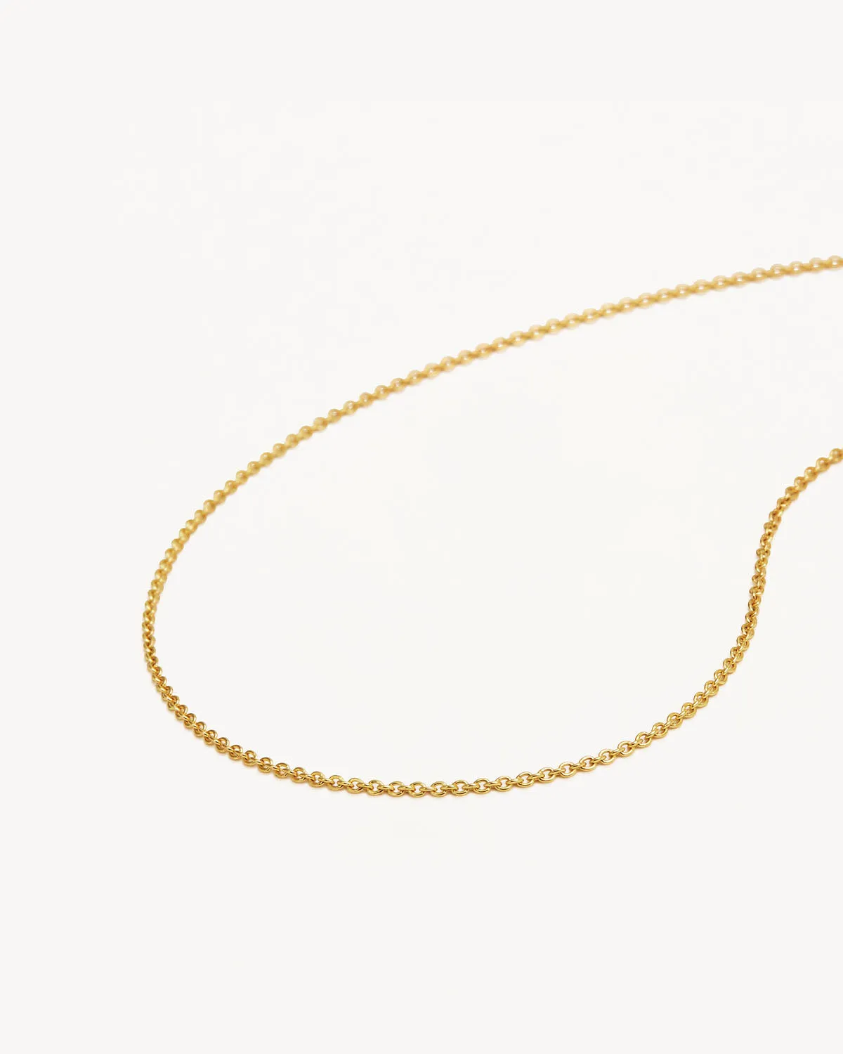 18k Gold Vermeil 18" Fine Rolo Chain Necklace Bycharlotte