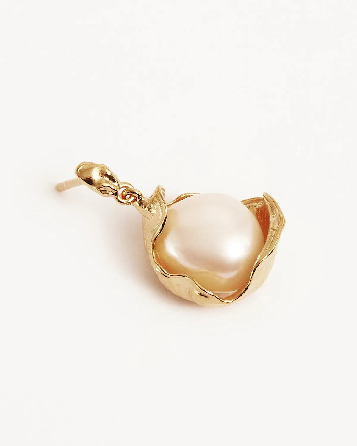 18k Gold Vermeil A Place to Dream Pearl Drop Earrings Bycharlotte