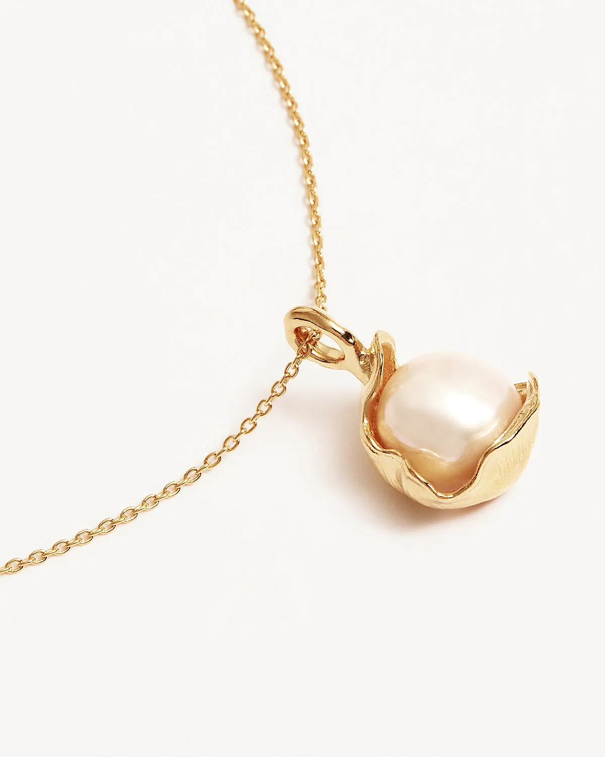 18k Gold Vermeil A Place to Dream Pearl Necklace Bycharlotte
