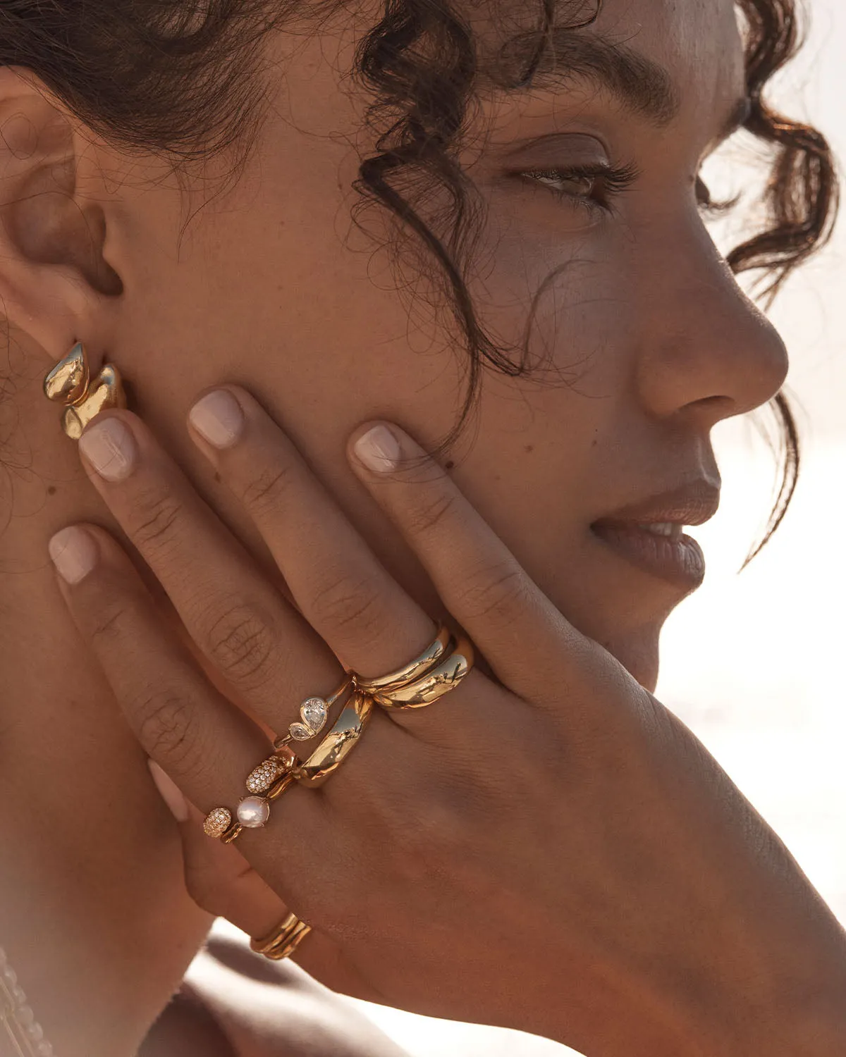 18k Gold Vermeil Adored Ring Bycharlotte