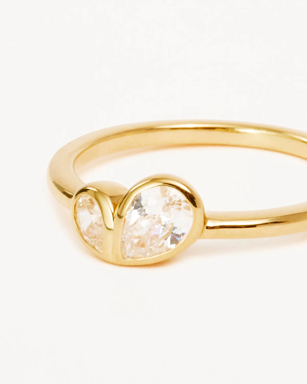 18k Gold Vermeil Adored Ring Bycharlotte