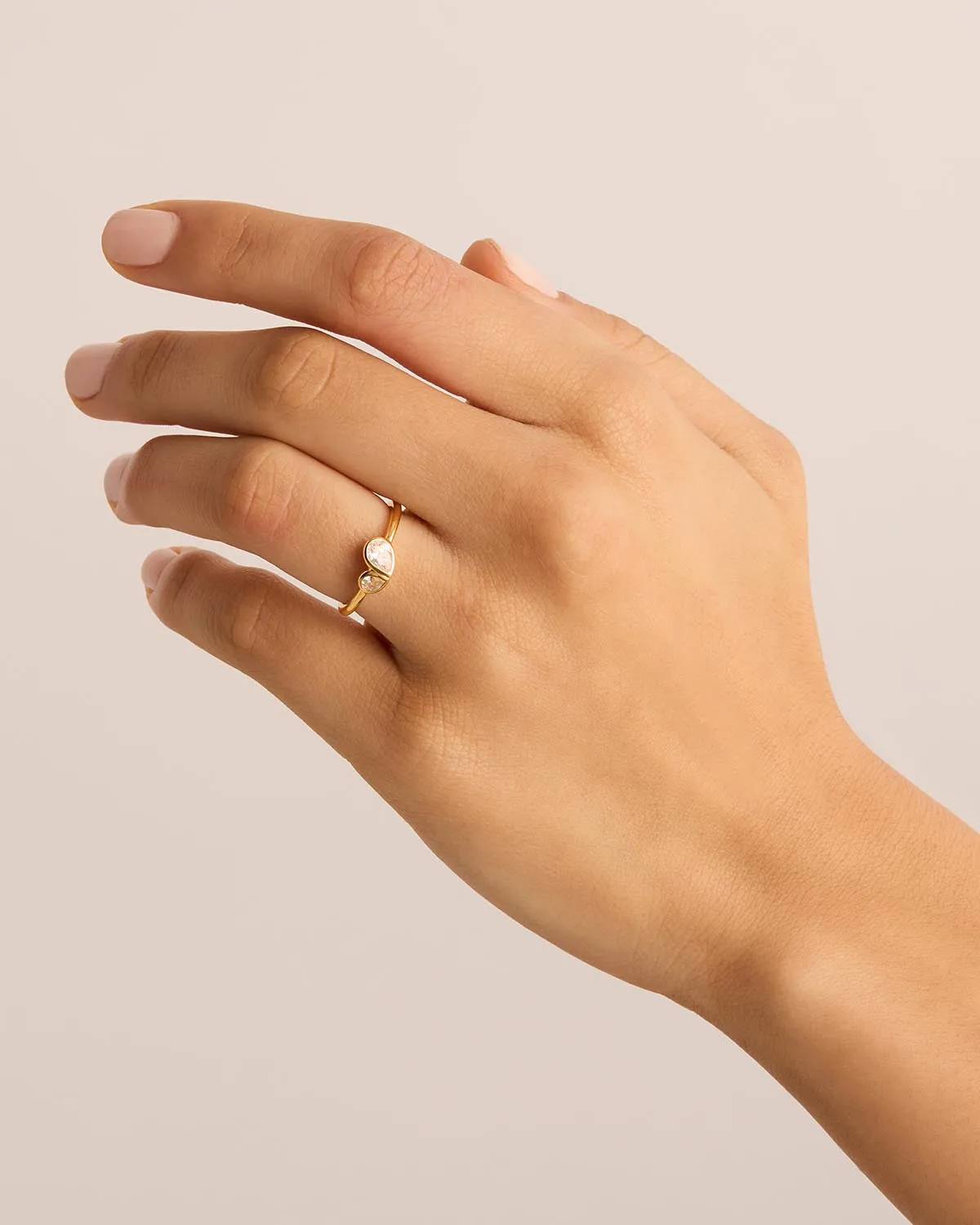 18k Gold Vermeil Adored Ring Bycharlotte
