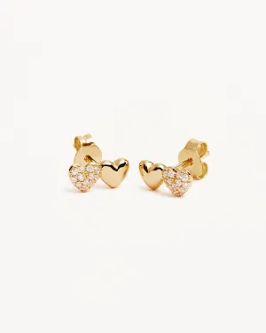 18k Gold Vermeil Always By Your Side Stud Earrings Bycharlotte