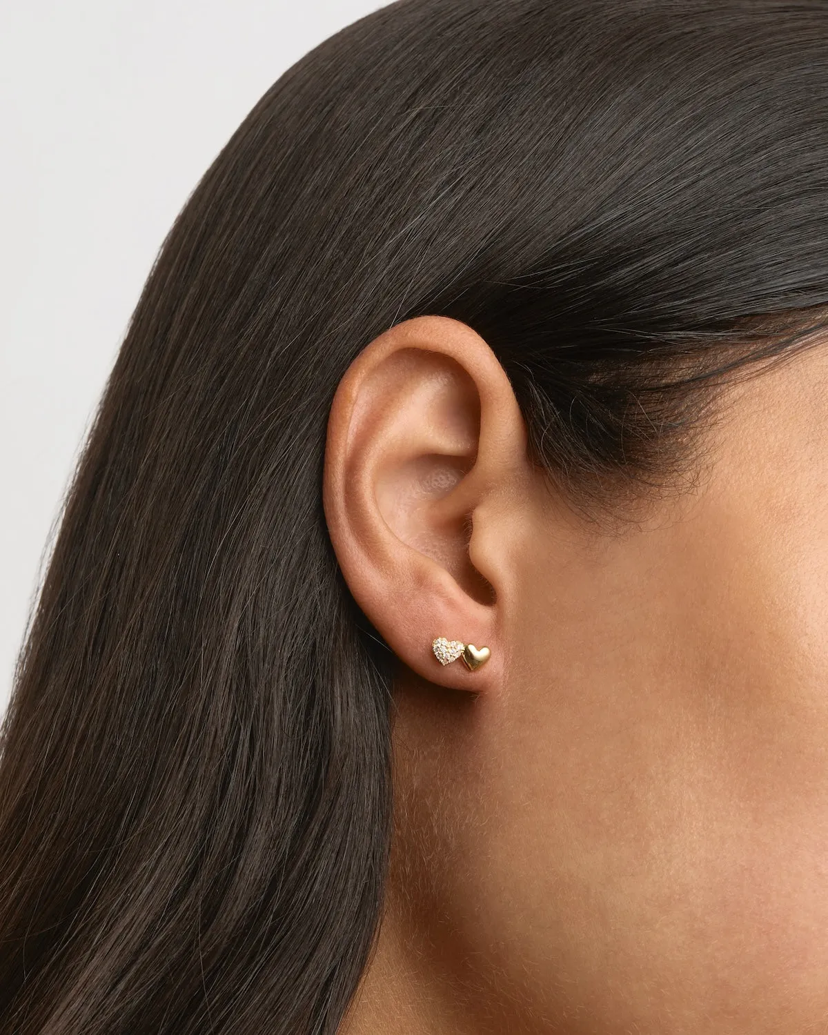 18k Gold Vermeil Always By Your Side Stud Earrings Bycharlotte