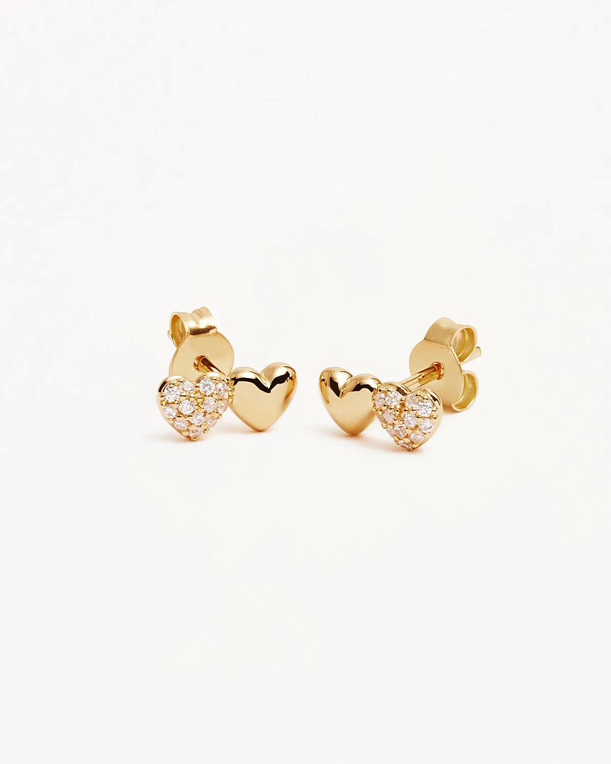 18k Gold Vermeil Always By Your Side Stud Earrings Bycharlotte