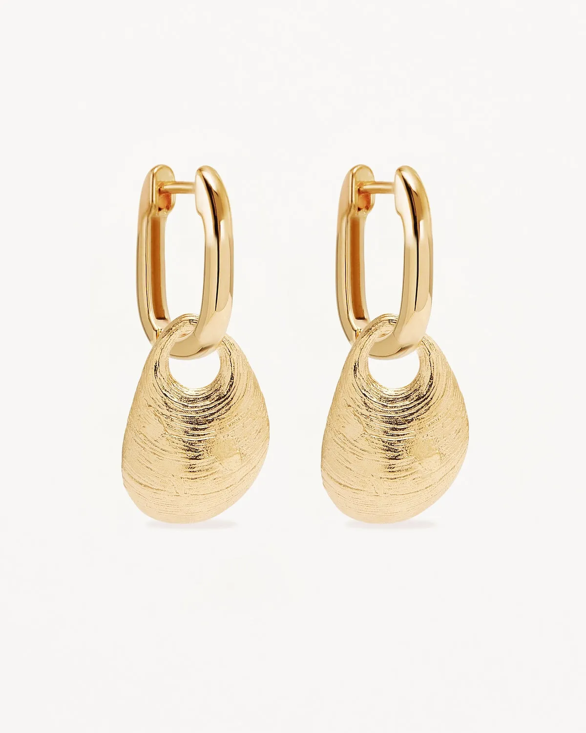 18k Gold Vermeil Beneath the Sea Hoops Bycharlotte
