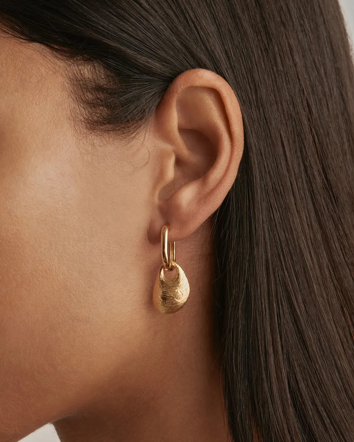 18k Gold Vermeil Beneath the Sea Hoops Bycharlotte