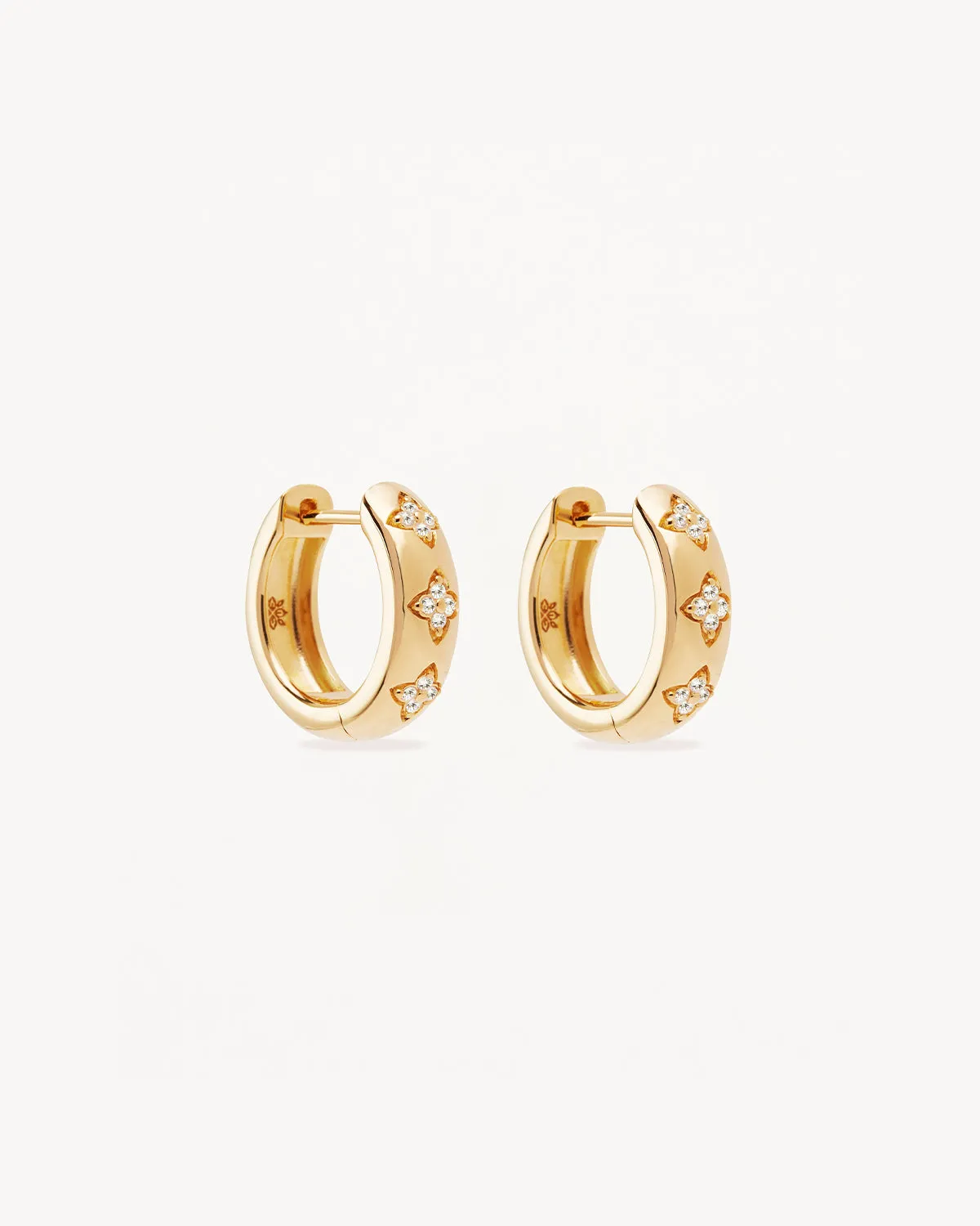 18k Gold Vermeil Bloom With You Lotus Hoops Bycharlotte