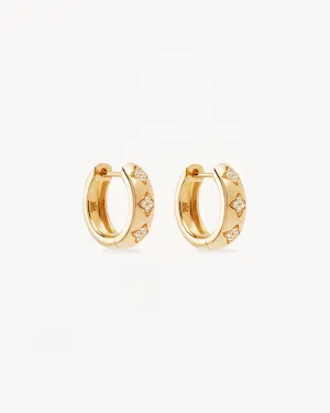 18k Gold Vermeil Bloom With You Lotus Hoops Bycharlotte
