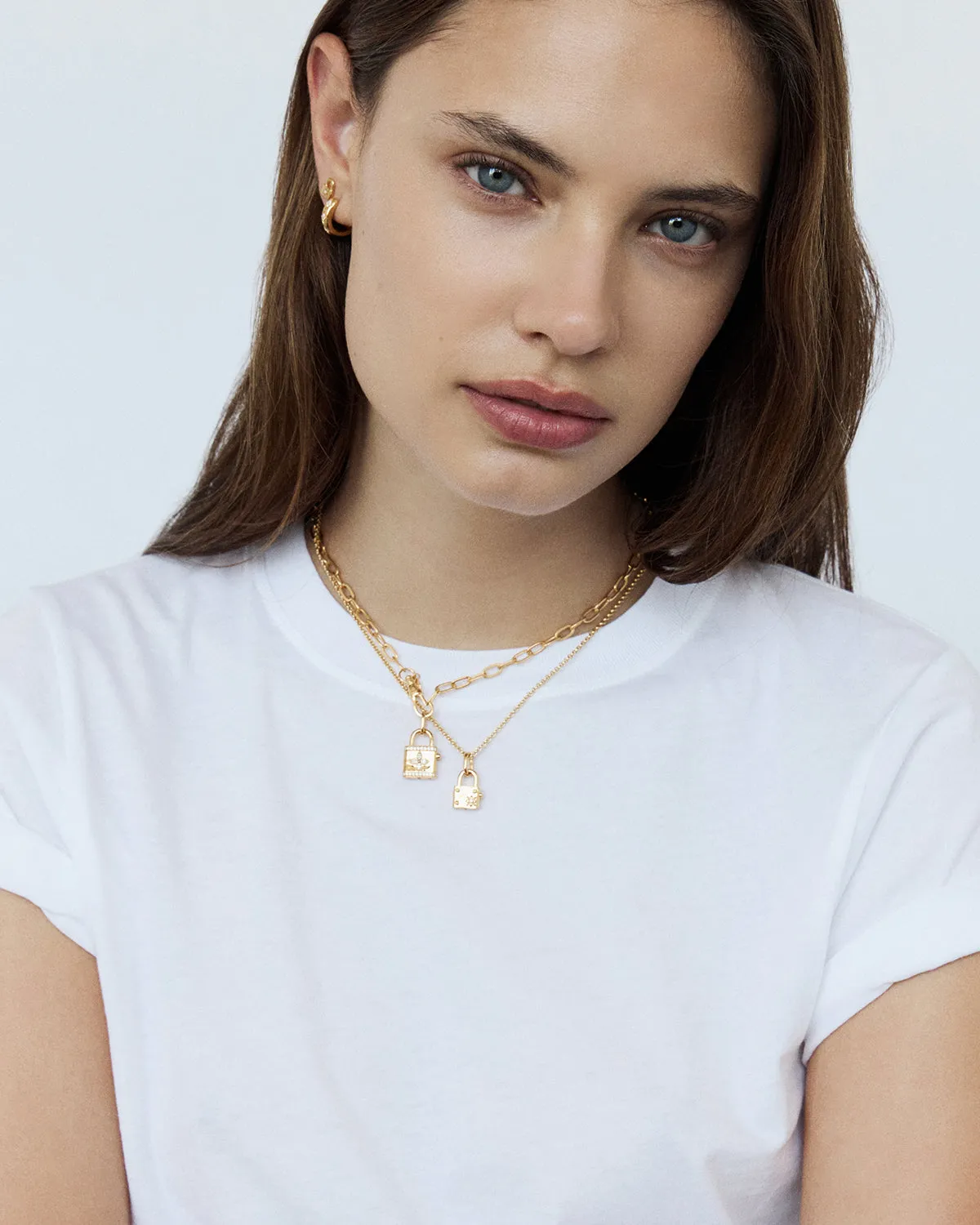 18k Gold Vermeil Bloom With You Lotus Padlock Pendant Bycharlotte