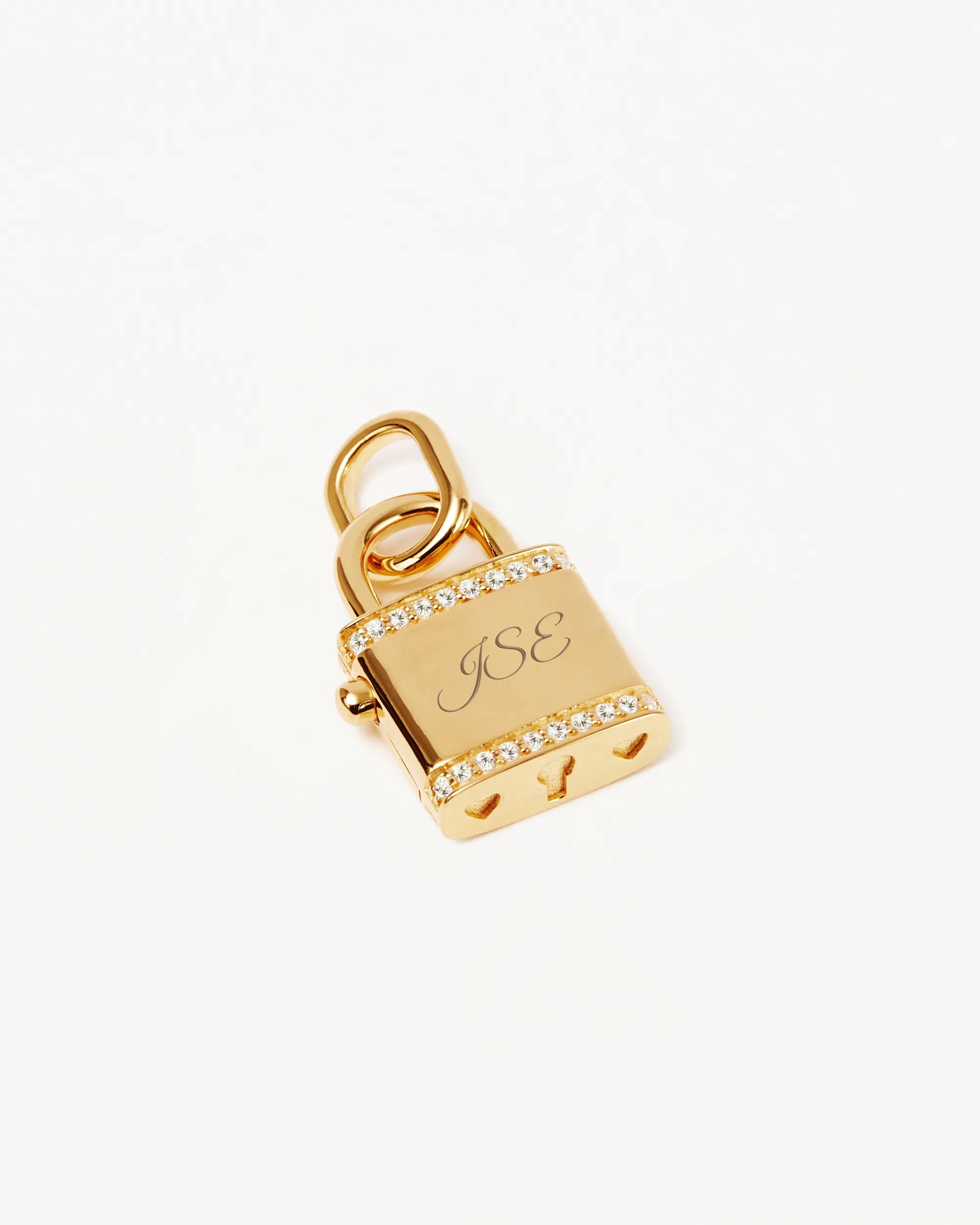 18k Gold Vermeil Bloom With You Lotus Padlock Pendant Bycharlotte