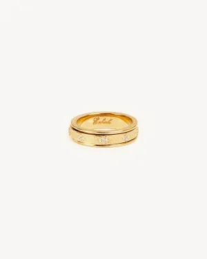 18k Gold Vermeil Breathe Spinning Meditation Ring Bycharlotte