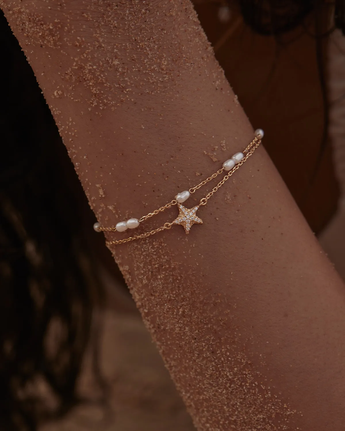 18k Gold Vermeil By the Sea Starfish Bracelet Bycharlotte