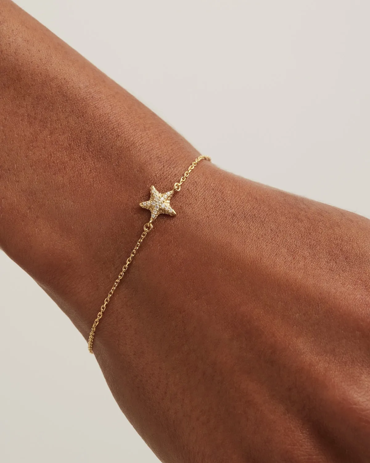 18k Gold Vermeil By the Sea Starfish Bracelet Bycharlotte
