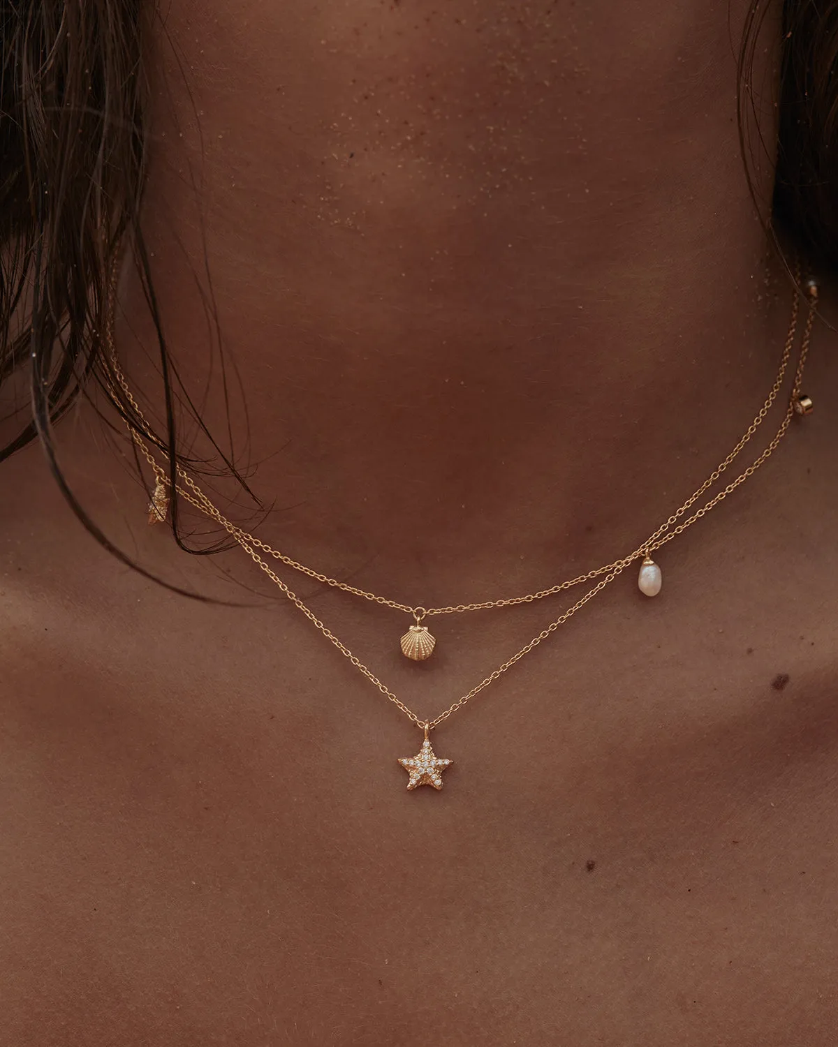 18k Gold Vermeil By the Sea Starfish Necklace Bycharlotte