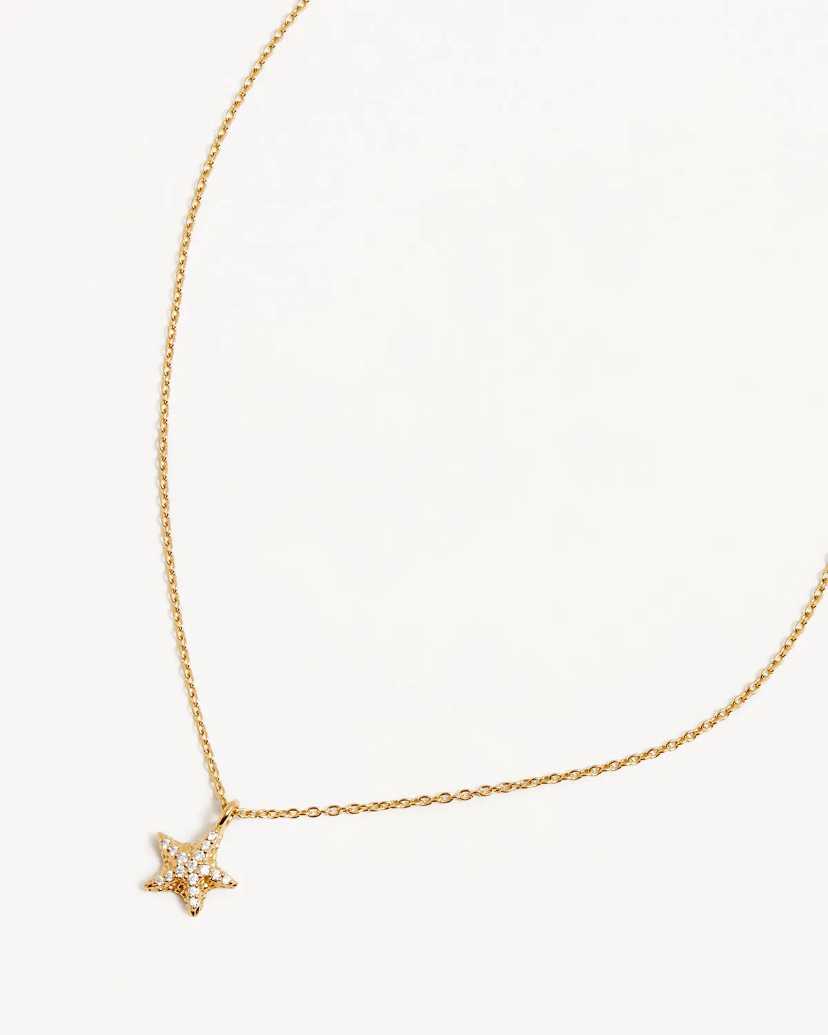 18k Gold Vermeil By the Sea Starfish Necklace Bycharlotte