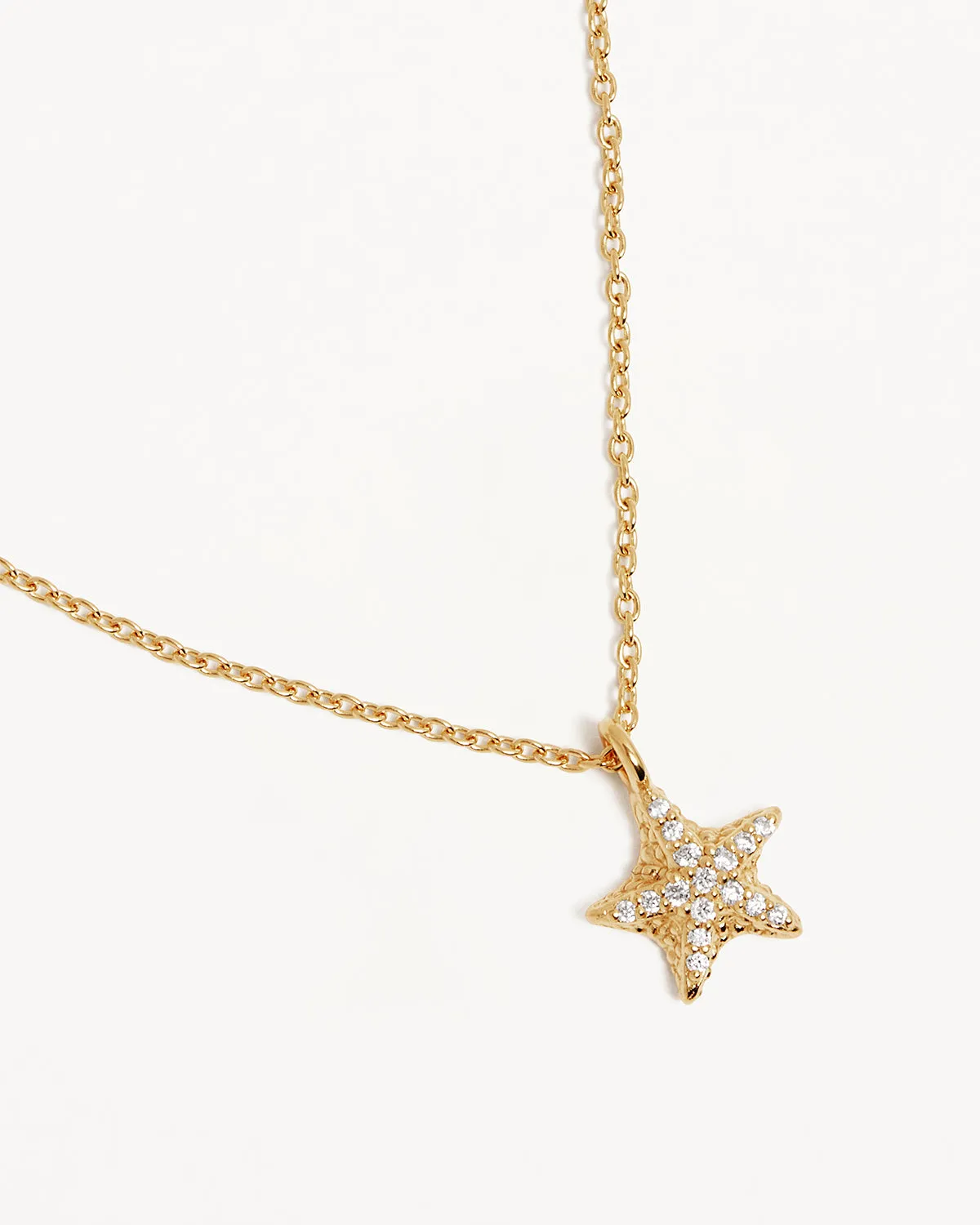 18k Gold Vermeil By the Sea Starfish Necklace Bycharlotte