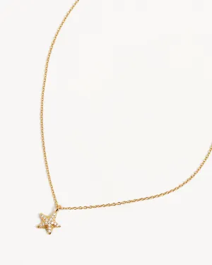 18k Gold Vermeil By the Sea Starfish Necklace Bycharlotte