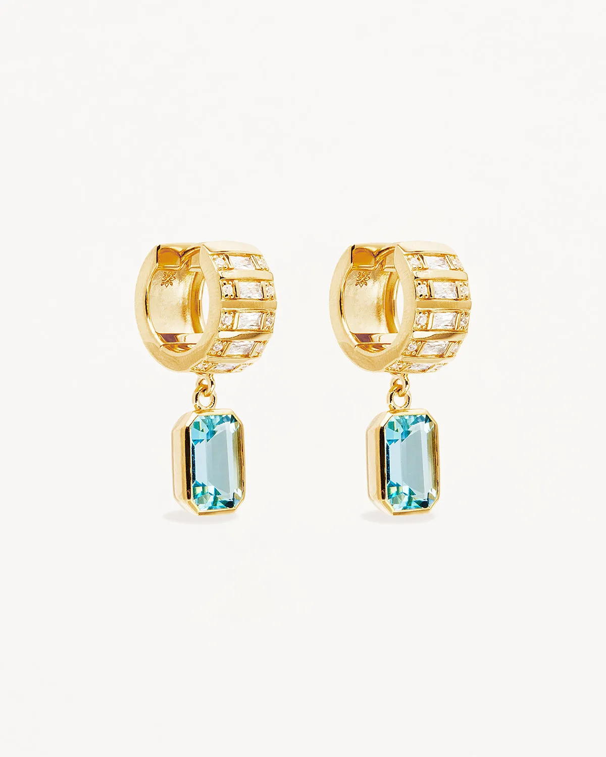 18k Gold Vermeil Calm Your Soul Topaz Earrings Bycharlotte