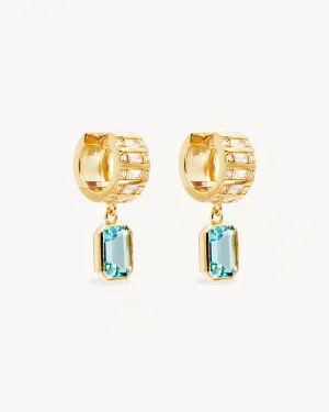 18k Gold Vermeil Calm Your Soul Topaz Earrings Bycharlotte