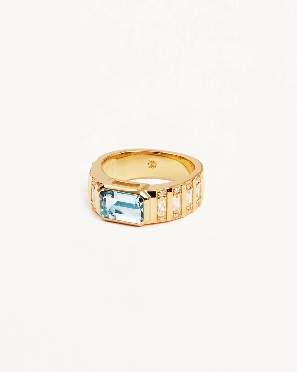 18k Gold Vermeil Calm Your Soul Topaz Ring Bycharlotte