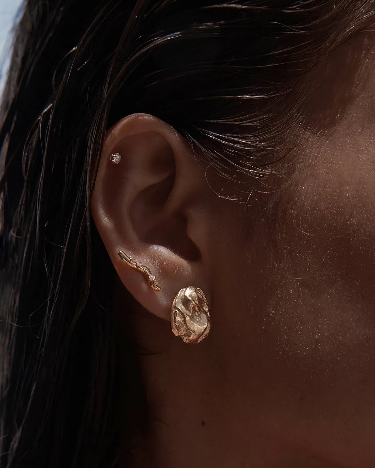 18k Gold Vermeil Chasing Tides Earrings Bycharlotte