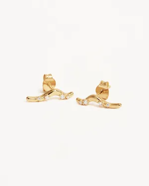18k Gold Vermeil Chasing Tides Earrings Bycharlotte