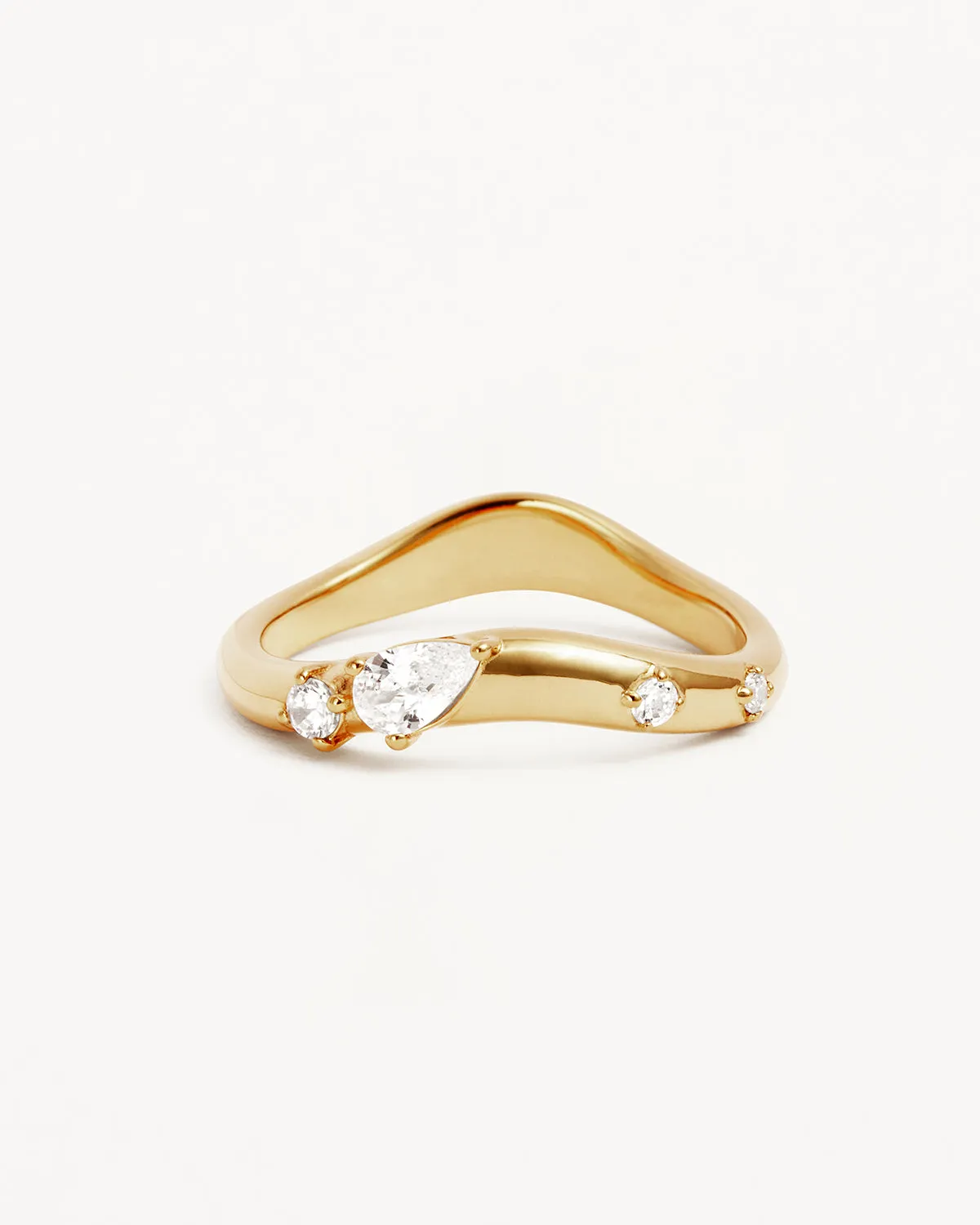 18k Gold Vermeil Chasing Tides Ring Bycharlotte