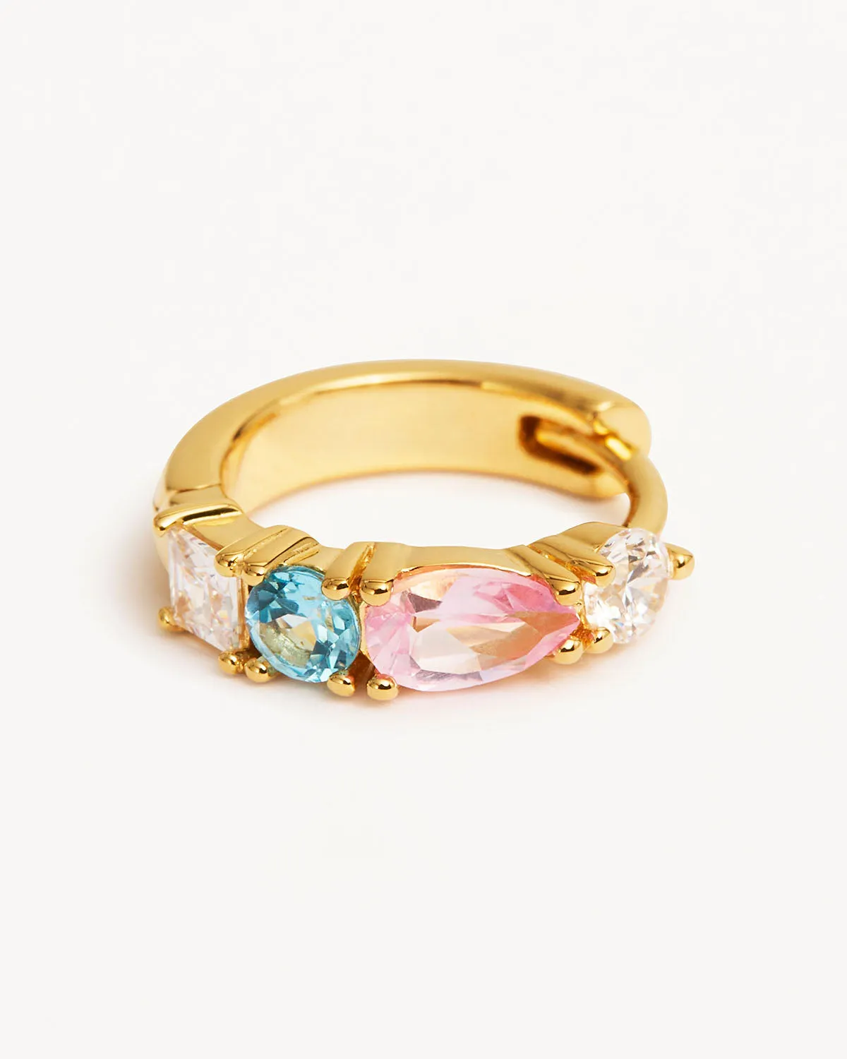 18k Gold Vermeil Cherish Deeply Hoops Bycharlotte