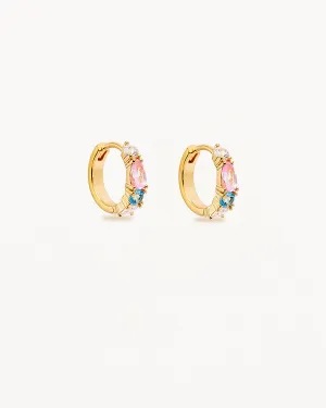 18k Gold Vermeil Cherish Deeply Hoops Bycharlotte
