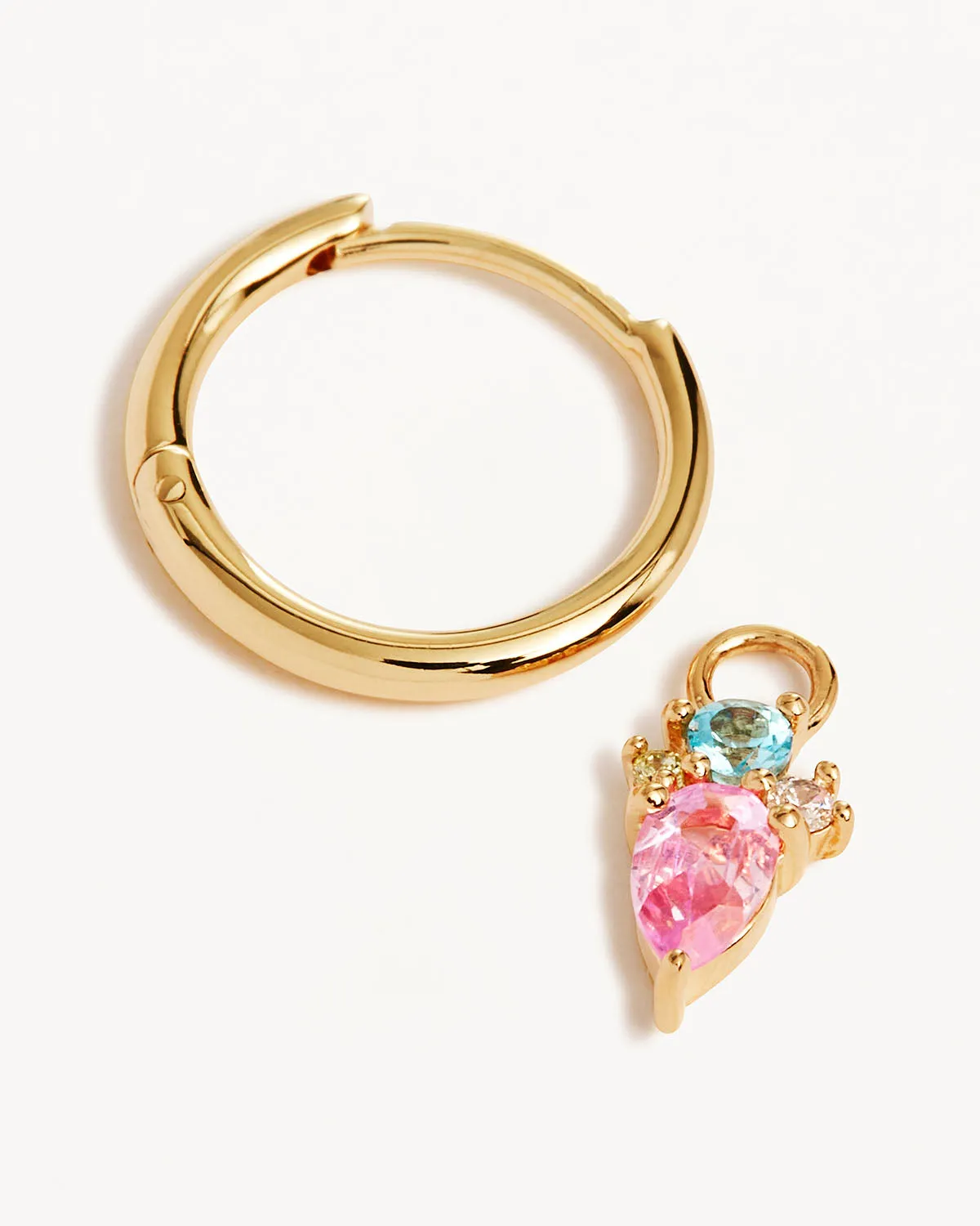 18k Gold Vermeil Cherished Connections Hoops Bycharlotte