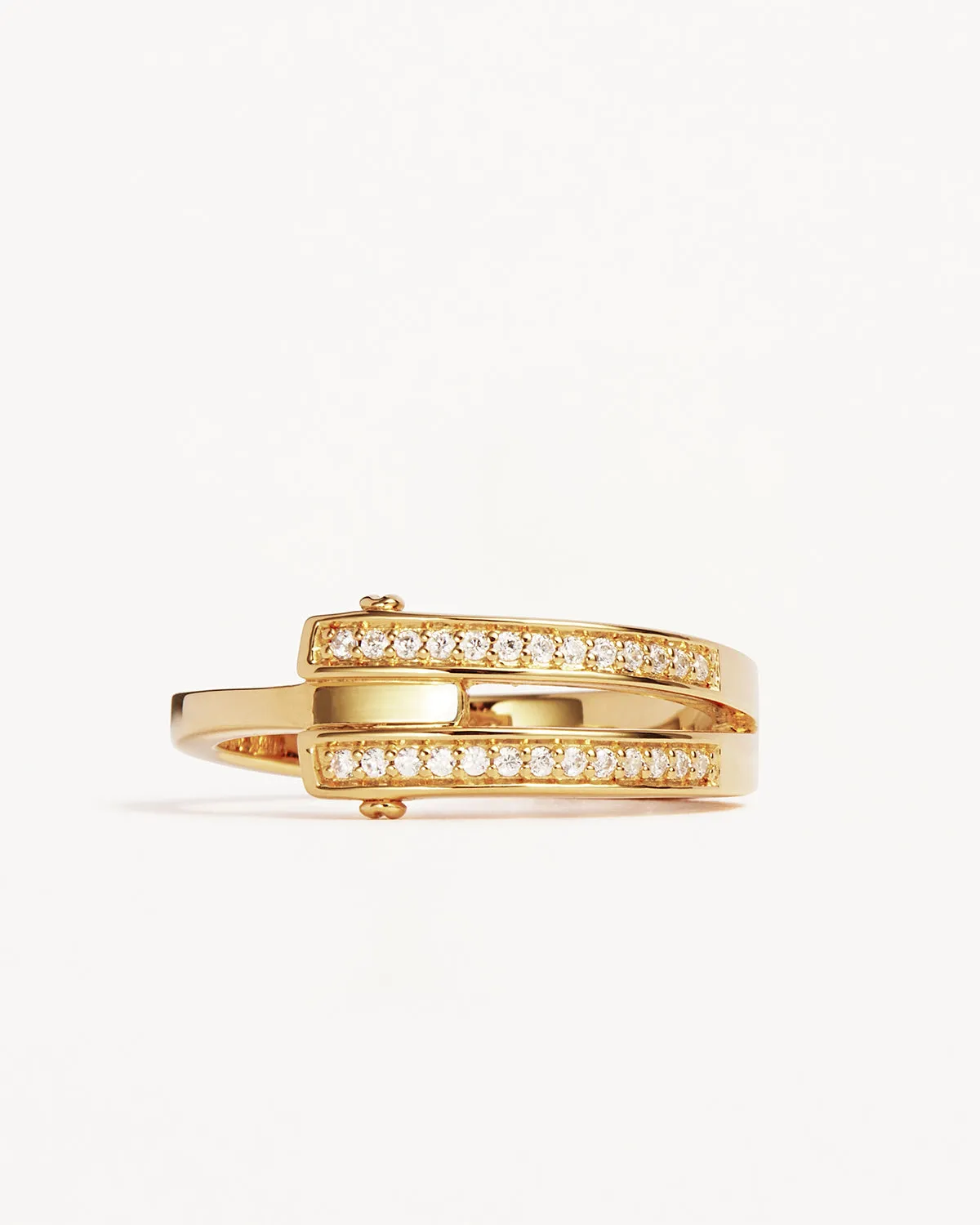 18k Gold Vermeil Connect Deeply Ring Bycharlotte