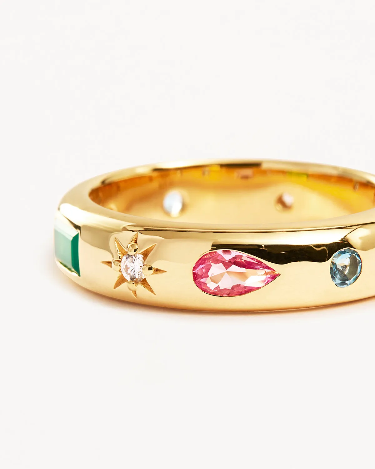 18k Gold Vermeil Connect to the Universe Ring Bycharlotte