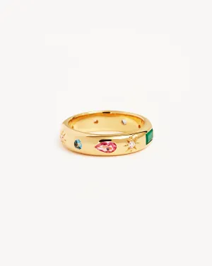 18k Gold Vermeil Connect to the Universe Ring Bycharlotte