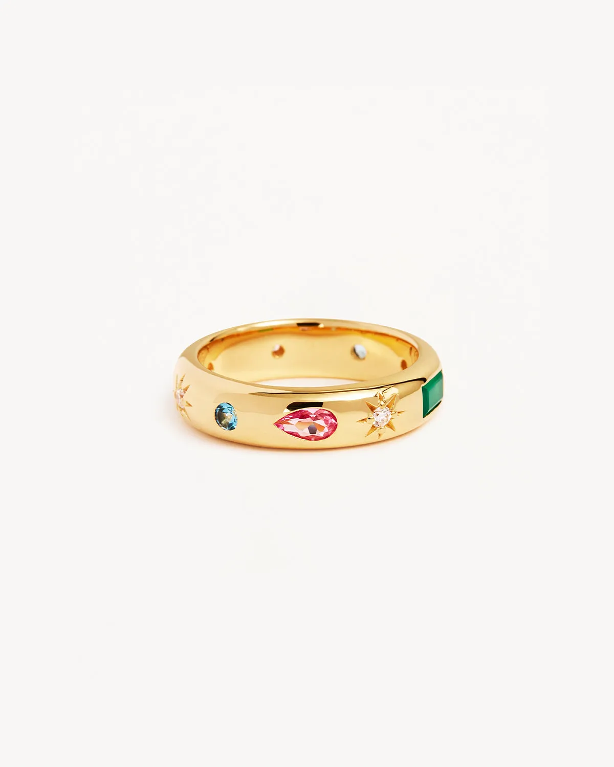 18k Gold Vermeil Connect to the Universe Ring Bycharlotte