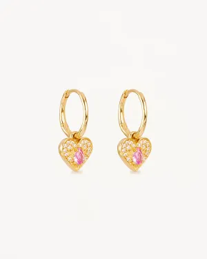 18k Gold Vermeil Connect With Your Heart Hoops Bycharlotte