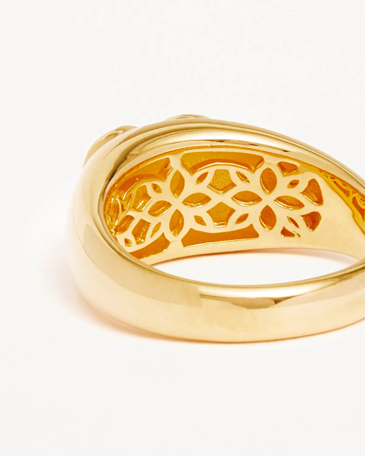 18k Gold Vermeil Connect With Your Heart Ring Bycharlotte