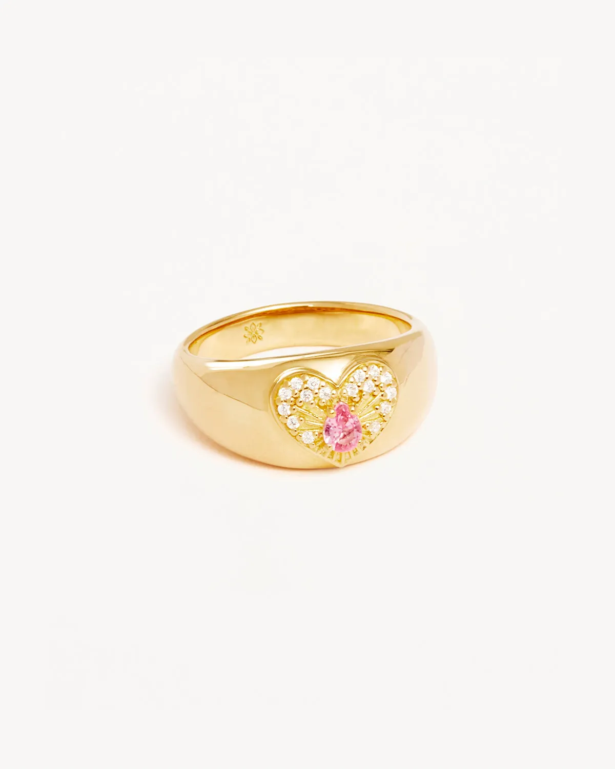 18k Gold Vermeil Connect With Your Heart Ring Bycharlotte
