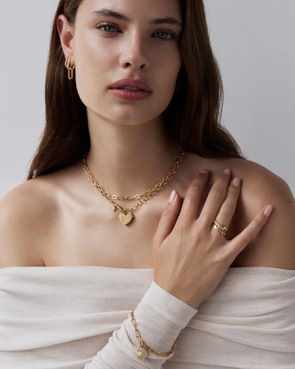 18k Gold Vermeil Connection Ring Bycharlotte