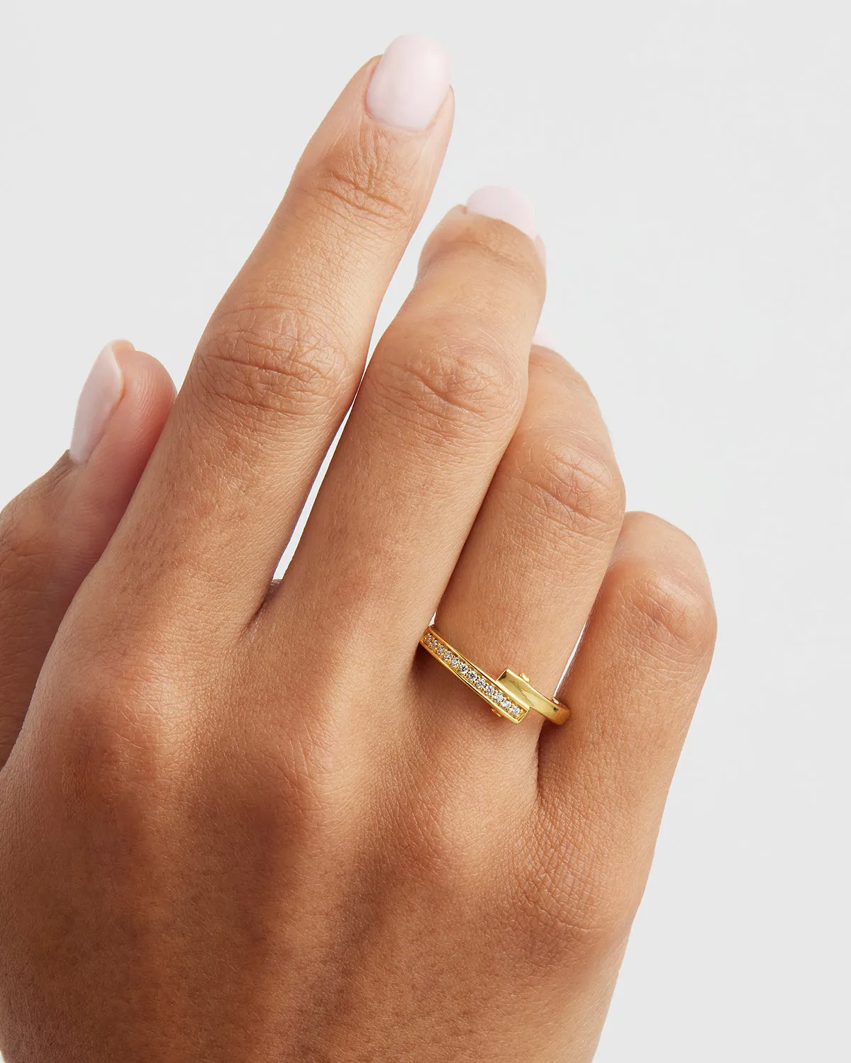 18k Gold Vermeil Connection Ring Bycharlotte